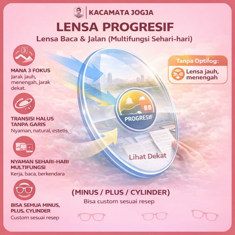 Lensa Progresif (Lensa Baca dan Jalan)